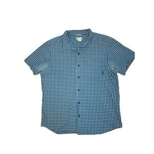 Columbia Men’s Blue Plaid Button Down Size  XL